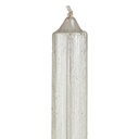 4 BOUGIES BÂTON PAILLETÉES OU TWIST - 48G - BLANC