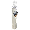 4 BOUGIES BÂTON PAILLETÉES OU TWIST - 48G - BLANC