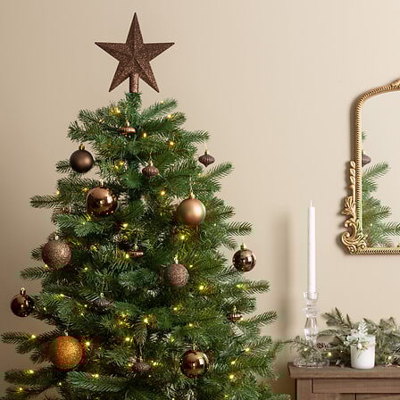 KIT BOULES DE NOËL - 18 PIÈCES - COULEUR BRONZE - D3CMx H4.2CM