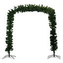 ARCHE EN BRANCHES DE SAPIN - LUMINEUSE - 136 LEDS - H240CM - BLANC CHAUD