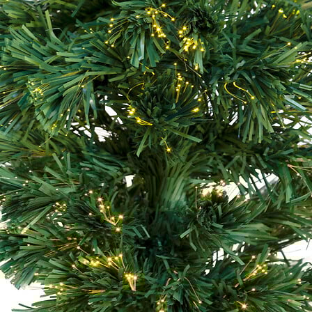 ARCHE EN BRANCHES DE SAPIN - LUMINEUSE - 136 LEDS - H240CM - BLANC CHAUD