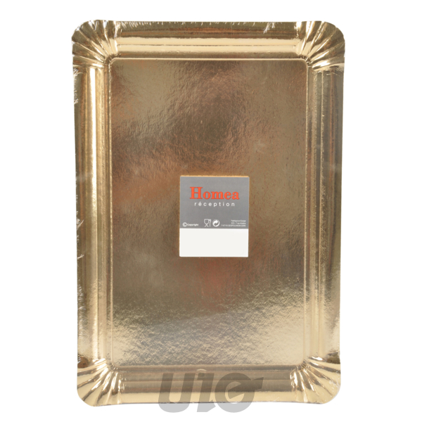 SET DE 3 PLATEAUX RECTANGLE 29*39CM OR