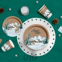 SET DE 6 ASSIETTES EN CARTON D18.5CM COTTAGE - VENDU EN DISPLAY