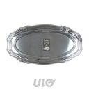 SET DE 2 PLATEAUX OVALES LOUIS XV 58*30CM ARGENT