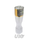 SET DE 6 VERRES À VIN EN PLASTIQUE RÉUTILISABLES - 18CL - LISERE OR