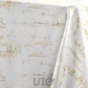 NAPPE RECTANGLE EN POLYESTER - 145x240CM - IMPRIMÉE MÉTALLISÉ GRANITOR