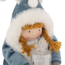 FILLETTE BLEU ASSIS LED 41CM