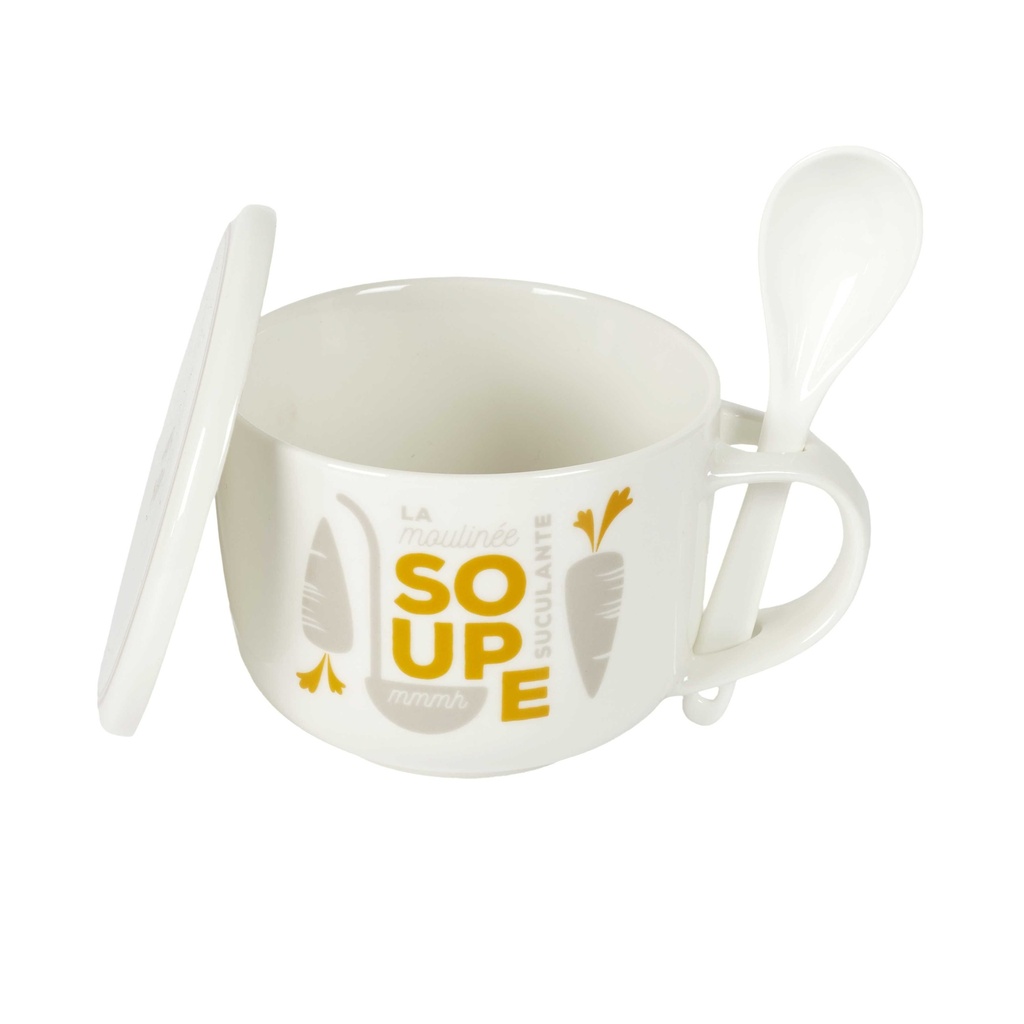 BOL À SOUPE AVEC COUVERCLE 55CL