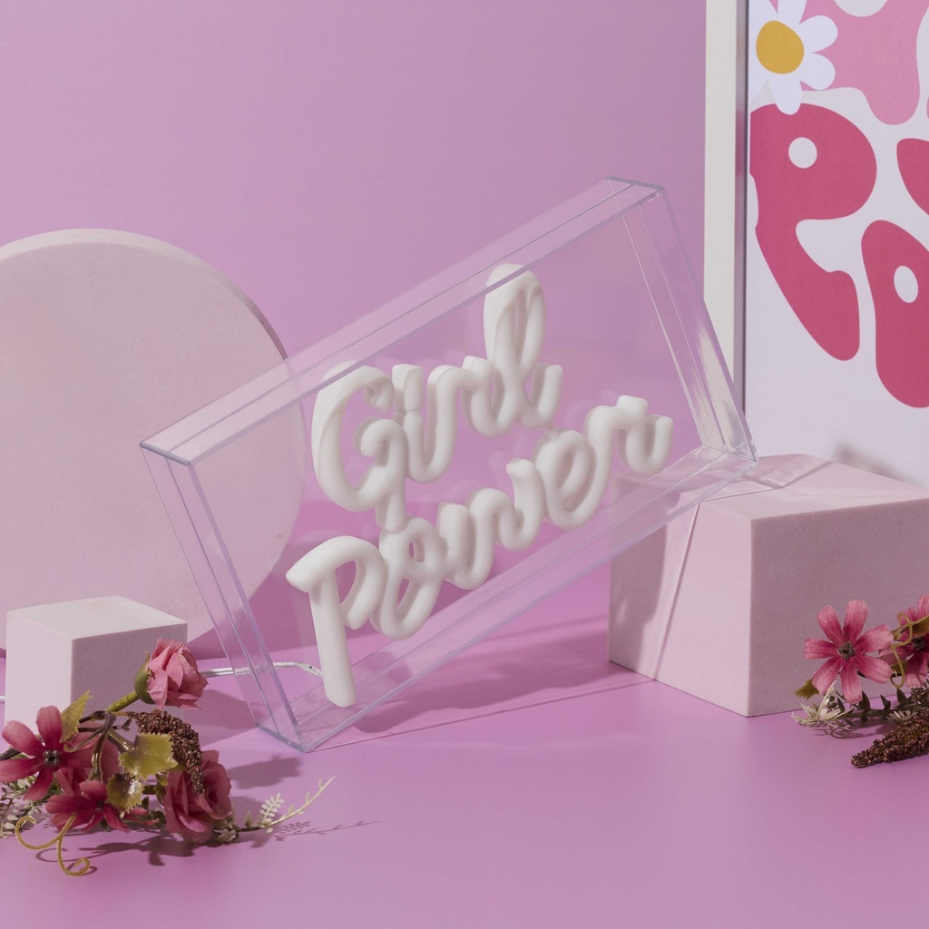 LAMPE ACRYLIQUE LED EFFET NEON CO GRL PWR