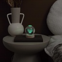 LAMPE EN VERRE GRAVÉE EFFET BOULE DE CRISTAL 