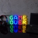 LAMPE LED EFFET NÉON GAME OVER USB