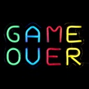 LAMPE LED EFFET NÉON GAME OVER USB