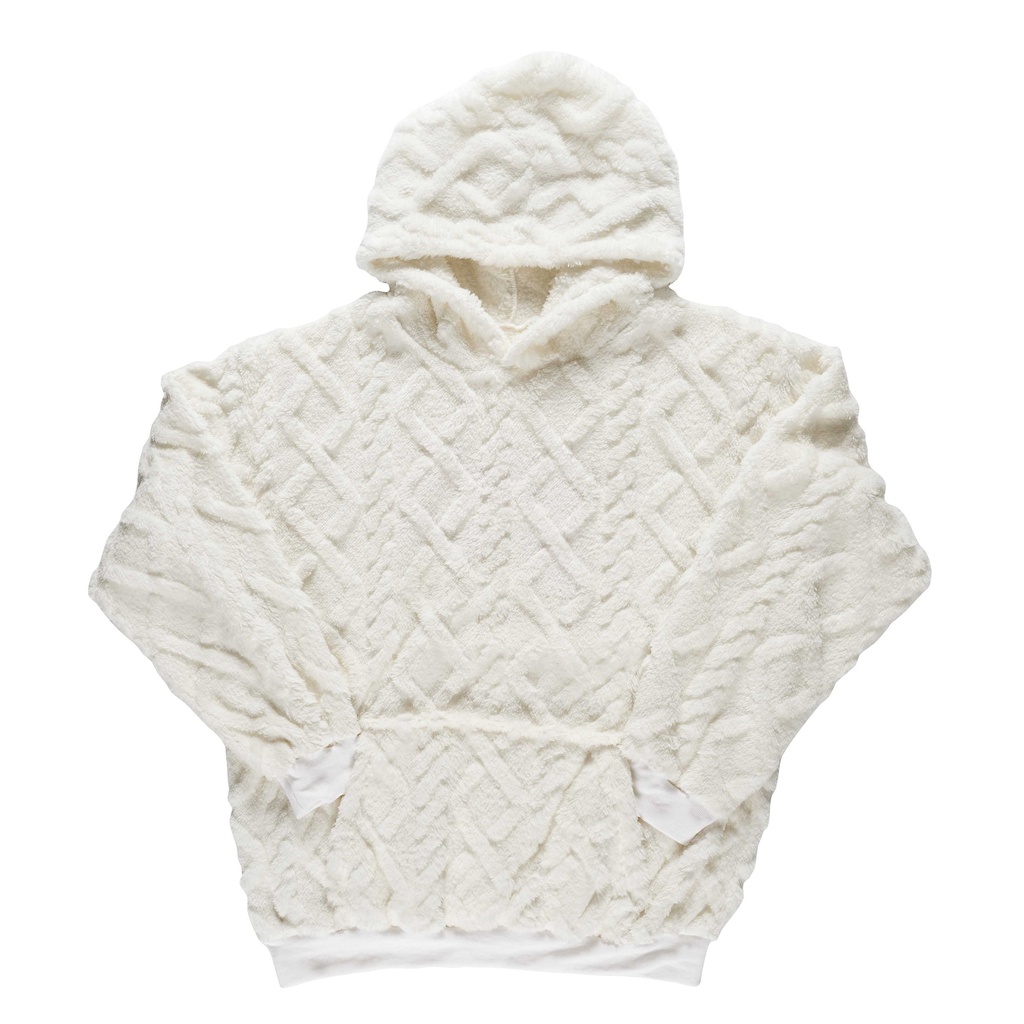SWEAT À CAPUCHE HOODIE FLEMME DE OUF BLANC
