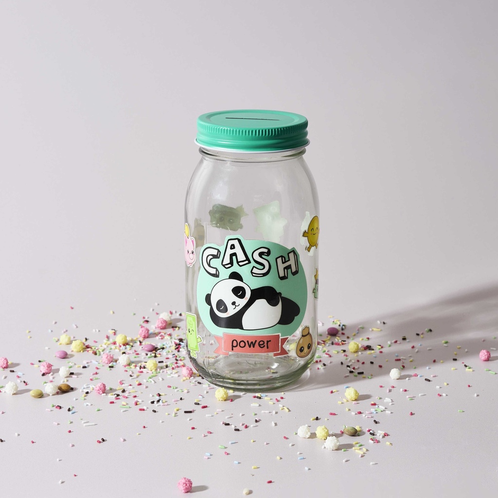 TIRELIRE EN VERRE KAWAII