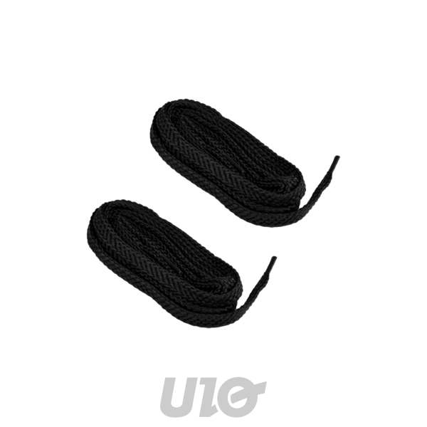 1 PAIRE DE LACETS PLATS 120CM NOIR