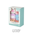 BATH SET WITH 6 STACKING ANIMALS BLOCKS