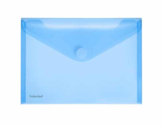 FOLDERSYS ENVELOPPE VELCRO A5 BLEU