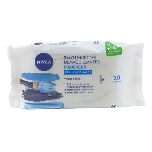 Nivea Lingette Demaquillantes 20Pcs Fraicheur 3en1 Nl.Fr.