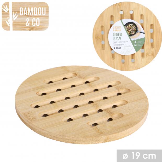 BAMBOU & CO - DESSOUS DE PLAT ROND EN BAMBOU