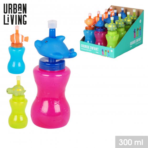 GOURDE ENFANT 3 DESIGNS ET COULEURS