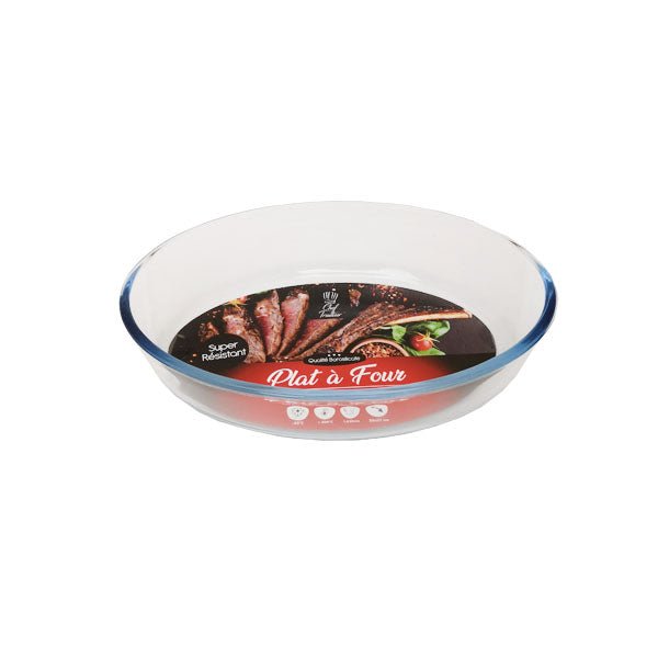 "CHEF TRAITEUR" PLAT A FOUR EN VERRE