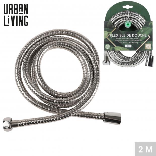 DOUCHE & BAIN - FLEXIBLE DE DOUCHE EN INOX - 2 MÈTRES