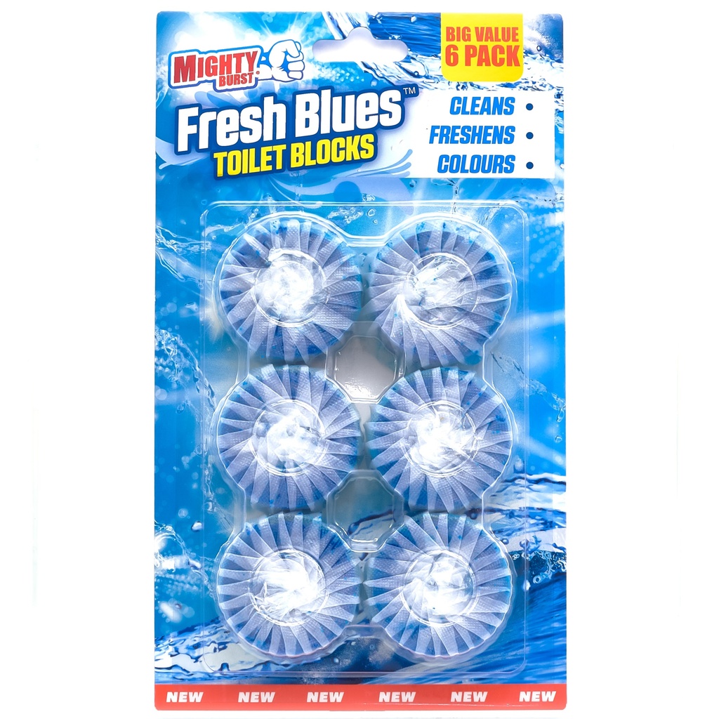 Airpure Mighty Burst wc-bloc 6x50gr bleu