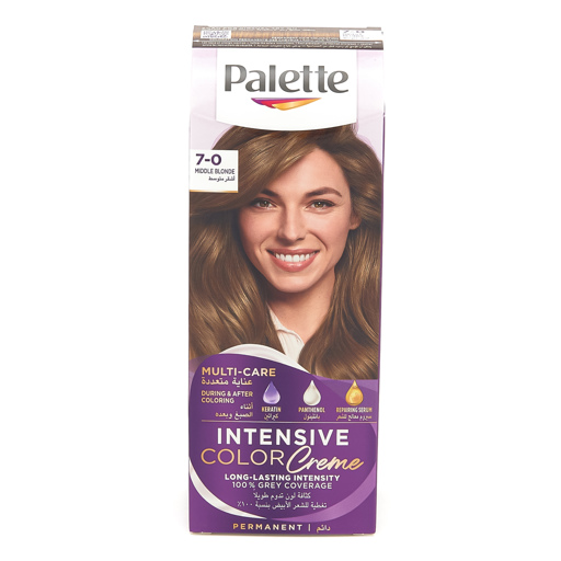 Palette Intensive Color Cream Coloration Pour cheveux 7-0 blond moyen
