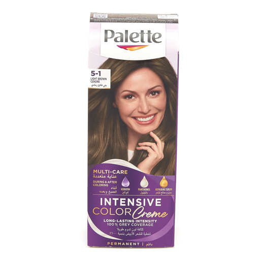 Palette Intensive Color Cream couleur de cheveux 5-1 brun clair cendré 