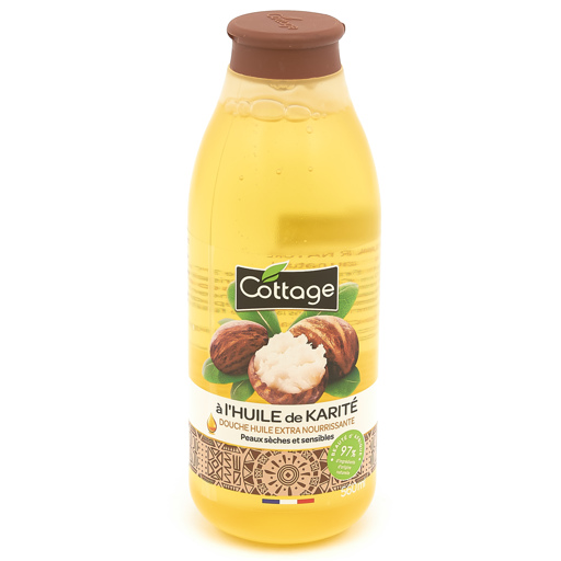 Cottage douche huile 560ml Karité