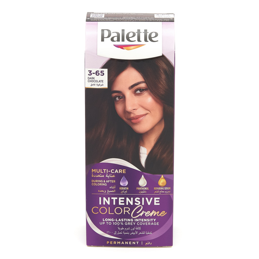 Palette Intensive Color Cream couleur de cheveux 3-65 chocolat noir