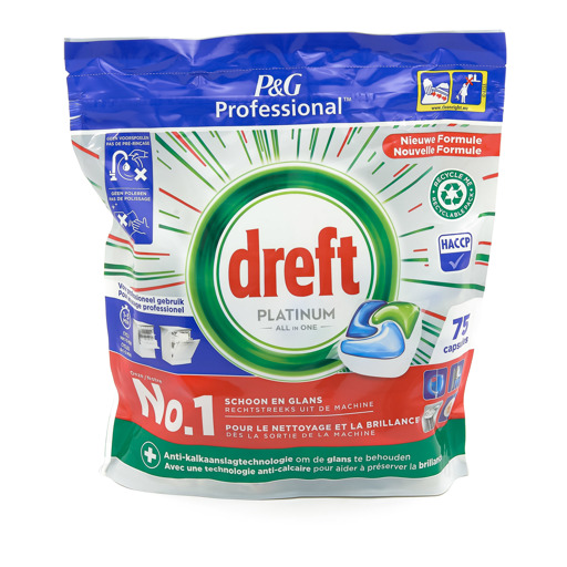 DREFT ALL IN ONE - PLATINUM - 75 TABS - POUR LAVE VAISSELLE - ORIGINAL