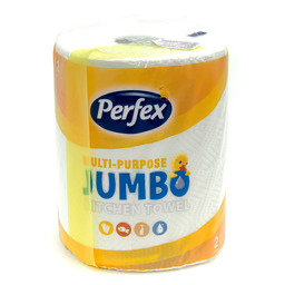 Perfex essuie-tout 1 rouleau 2plis Jumbo etiqueté 