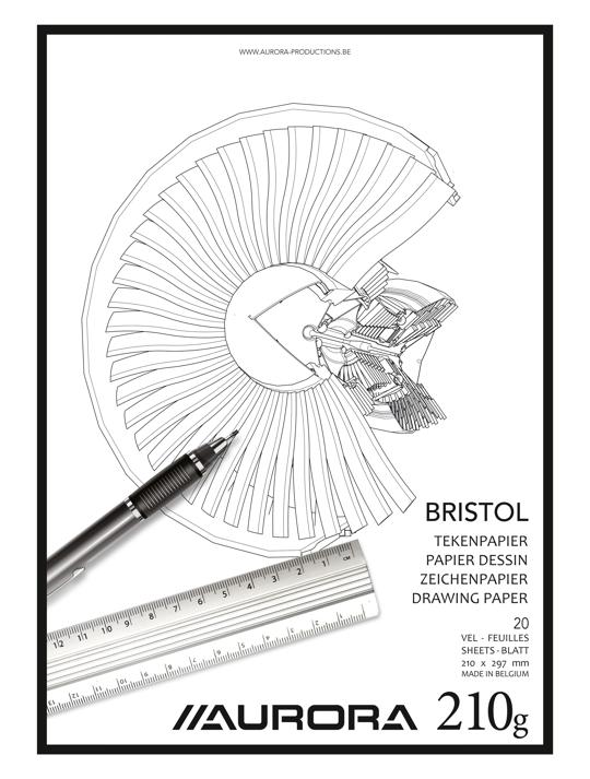 BLOC DESSIN BRISTOL - 21X29CM - 20 FEUILLES