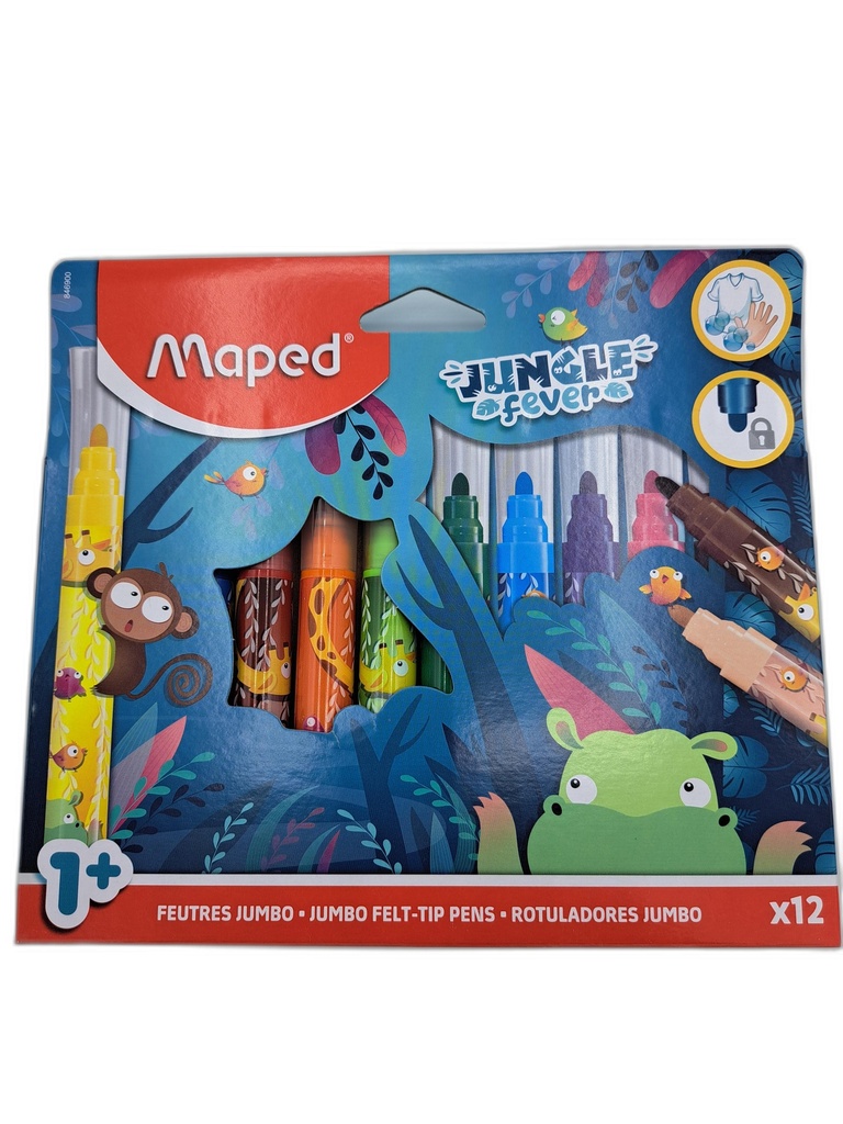 12 FEUTRES JUNGLE FEVER - MAPED