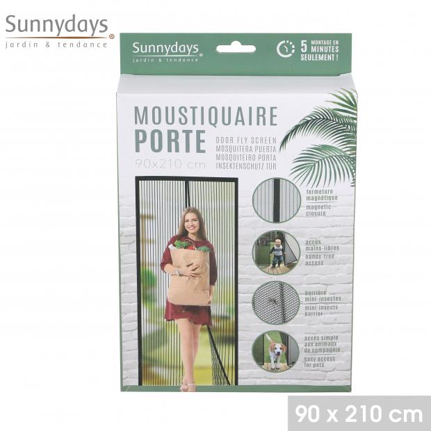 ZERO INSECTES MOUSTIQUAIRE POUR PORTE - 90CM x 210CM