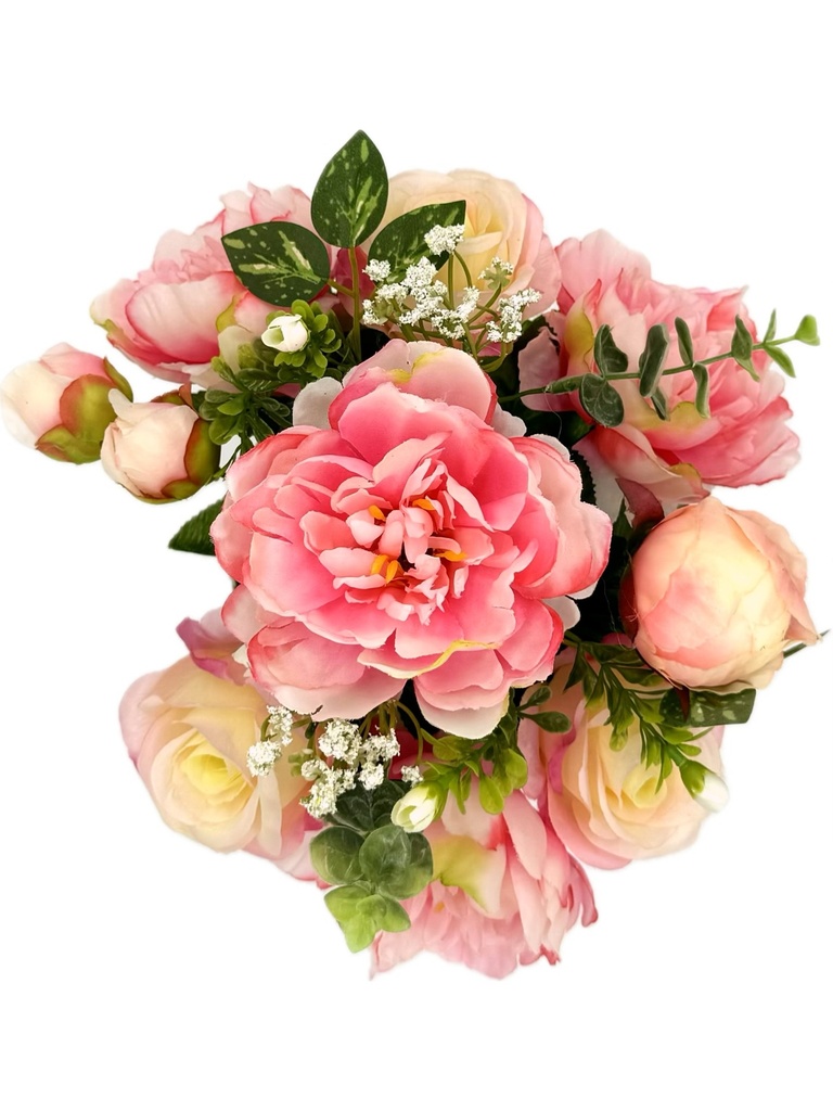 POT BLANC ROSE/PIVOINE X13 ROSE
