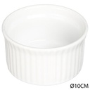 RAMEQUIN EN CÉRAMIQUE BLANC DE 9CM