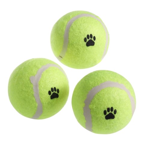 FILET DE 3 BALLES TENNIS - DIAM 6.25CM