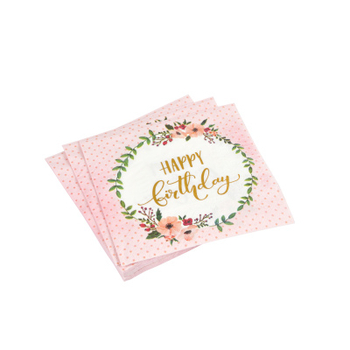 SET DE 20 SERVIETTES EN PAPIER 3 PLIS 33*33CM BOHO CHAT