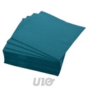 SET DE 40 SERVIETTES VITAMINE EN PAPIER 2 PLIS 38*38CM EMERAUDE