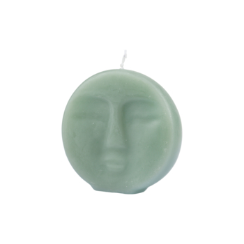 BOUGIE FORME VISAGE 9*2,5*H9CM ARTY COLORIS CELADON