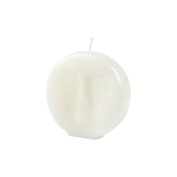 BOUGIE FORME VISAGE 9*2,5*H9CM ARTY COLORIS BLANC
