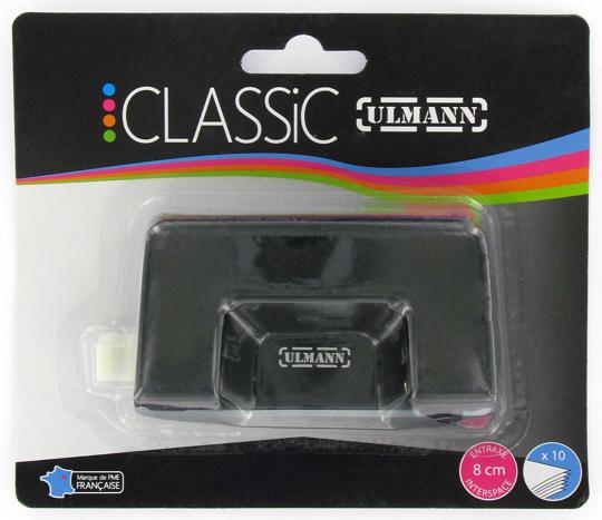 PERFORATEUR EN METAL NOIR - ULMANN - 10 FEUILLES