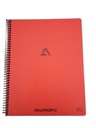 Cahier Aurora A5 Spirale Rouge 80g Quadrillé 5mm