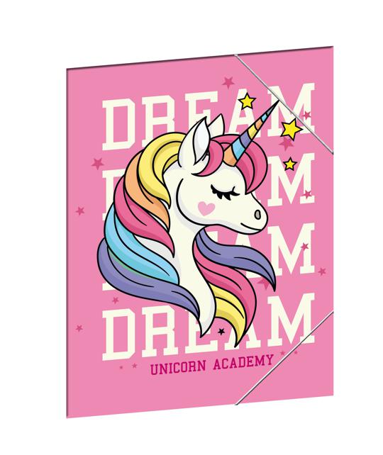 FARDE ÉLASTIQUES - A4 - MOTIF LICORNE