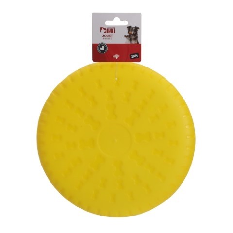 JOUET FRISBEE ASSORTI JAUNE ROUGE BLEU VERT  90G  23CM