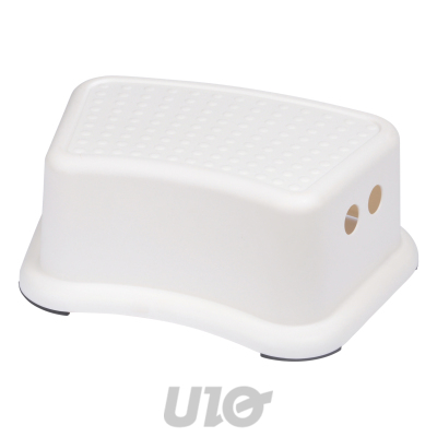 MARCHE PIED EN PLASTIQUE H.13.4*26*36.5CM BLANC