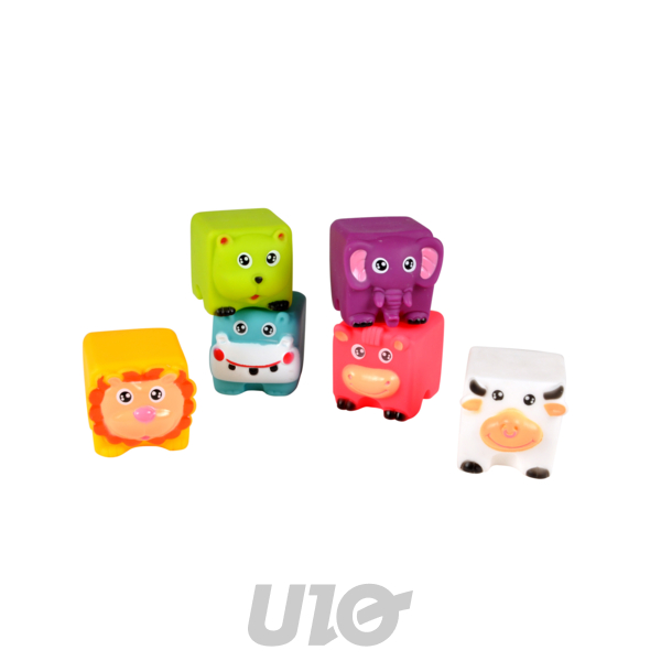 SET DE BAIN AVEC 6 ANIMAUX