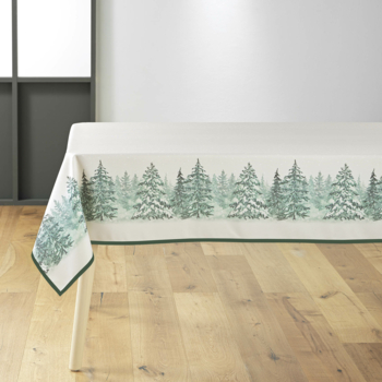 NAPPE RECTANGLE EN POLYESTER - 150x240CM - IMPRIMÉE NOËL